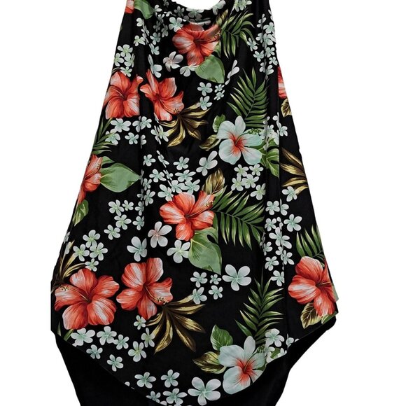 Island Pearls Swimsuit One Piece Size 20 Tropical Hawaiian Halter Takini Top - Picture 3 of 6